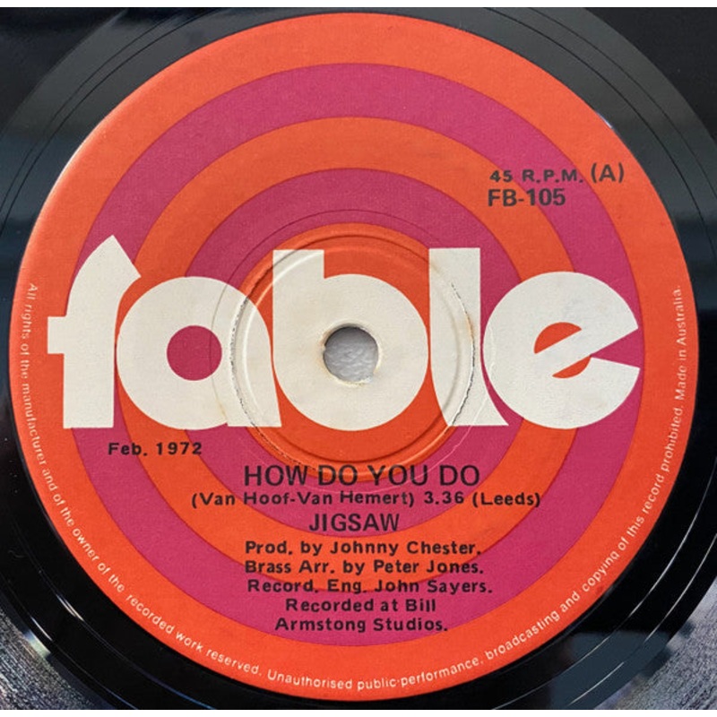 Jigsaw  – How Do You Do (7, Single) (Very Good (VG))