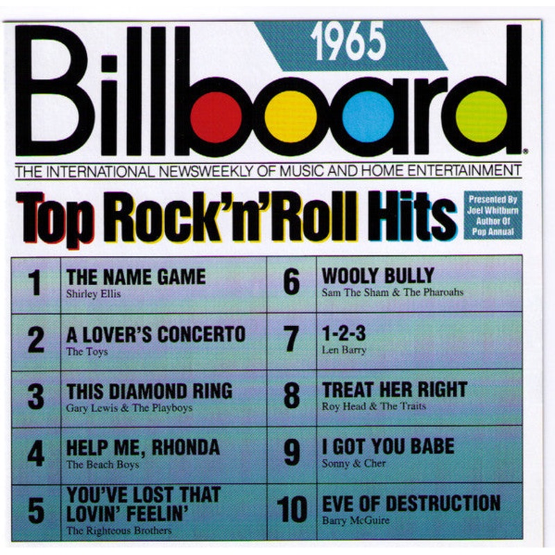 Various – Billboard Top Rock’n’Roll Hits – 1965 (CD, Comp, RE) (Very Good Plus (VG+))