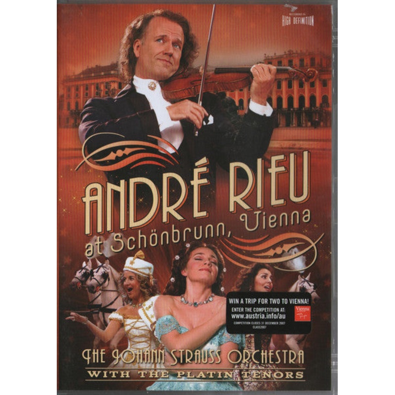 Andr Rieu & Johann Strauss Orchestra* With The Platin Tenors – At Schnbrunn, Vienna (DVD-V, PAL) (Very Good Plus (VG+))