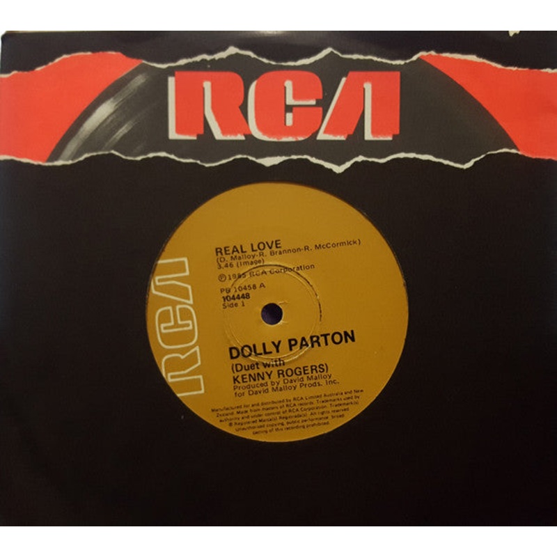 Dolly Parton Duet With Kenny Rogers – Real Love (7, Single) (Very Good (VG))