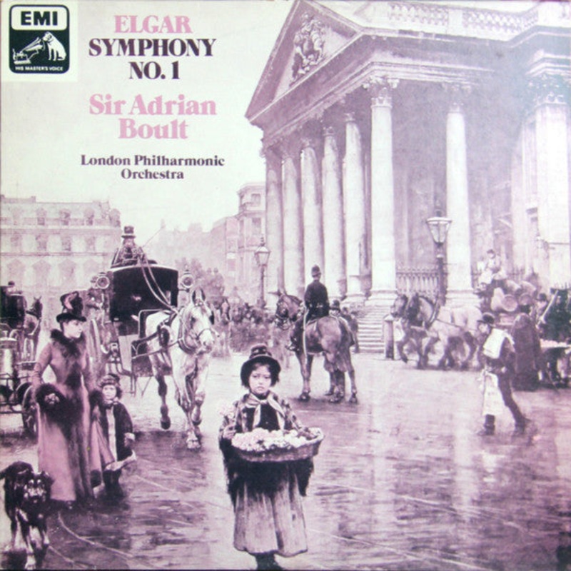 Elgar* / Sir Adrian Boult / London Philharmonic Orchestra – Symphony No. 1 (LP, Album, Quad, Club) (Very Good Plus (VG+))