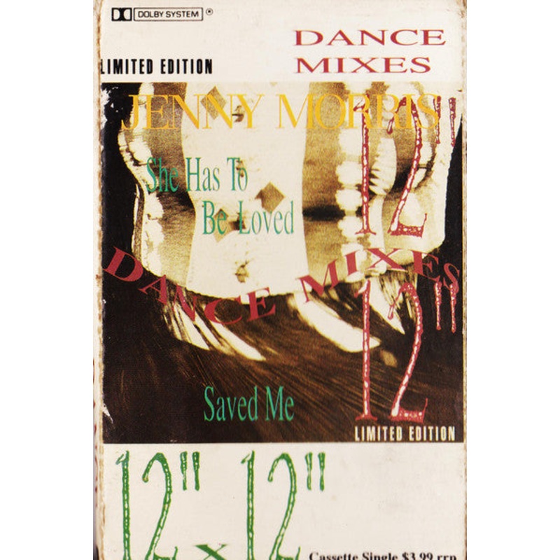Jenny Morris – She Has To Be Loved / Saved Me – Dance Mixes 12×12 (Cass, Single, Ltd, Cas) (Very Good Plus (VG+))