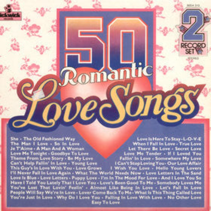 Various – 50 Romantic Love Songs (2xLP) (Very Good Plus (VG+))