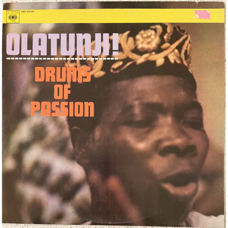 Babatunde Olatunji – Drums Of Passion (LP, Album, RE, Ora) (Very Good Plus (VG+))