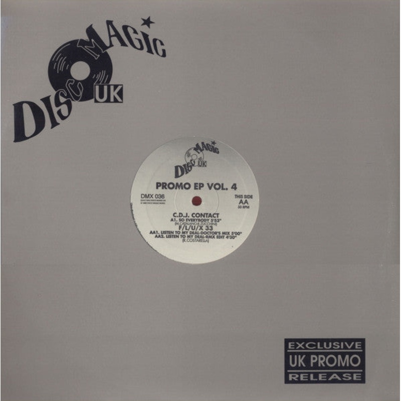 C.D.J. Contact / F/L/U/X 33 – Promo EP Vol. 4 (12, EP, Ltd, Promo) (Good Plus (G+))