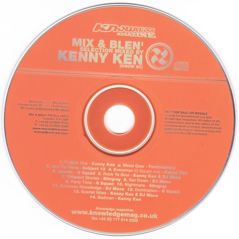 Kenny Ken – Mix & Blen’ Selection (CD, Comp, Mixed) (Very Good Plus (VG+))