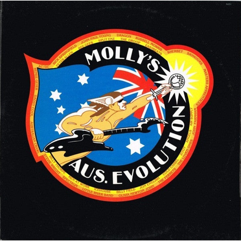 Various – Molly’s Aus. Evolution (2xLP, Comp) (Good Plus (G+))