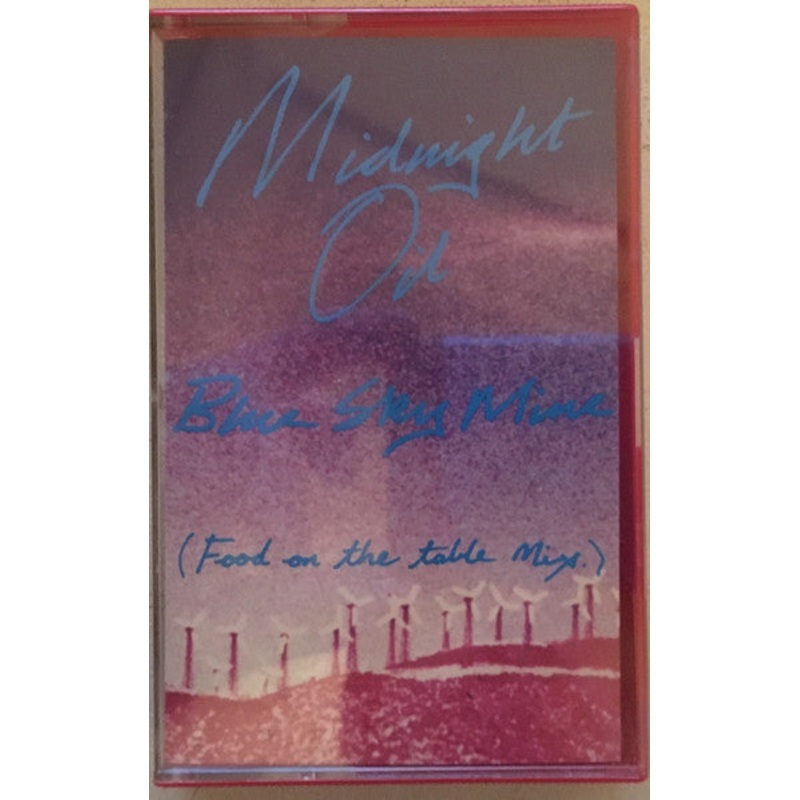 Midnight Oil – Blue Sky Mine (Food On The Table Mix) (Cass, Single, Tra) (Very Good Plus (VG+))