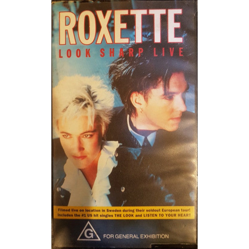 Roxette – Look Sharp Live (VHS, Comp, PAL) (Very Good Plus (VG+))