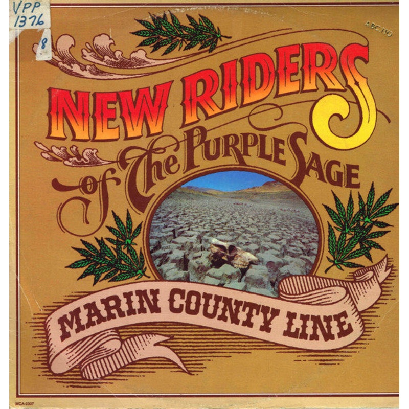 New Riders Of The Purple Sage – Marin County Line (LP, Album) (Good Plus (G+))