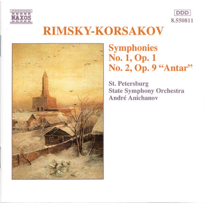 Nikolai Rimsky-Korsakov / Andr Anichanov, St. Petersburg State Orchestra – Symphonies Nos. 1 & 2 (CD, Album) (Very Good Plus (VG+))