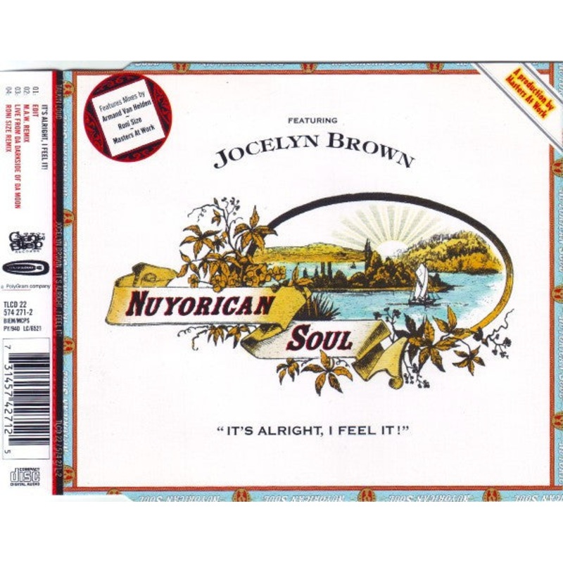 Nuyorican Soul Featuring Jocelyn Brown – It’s Alright, I Feel It! (CD, Single) (Very Good (VG))