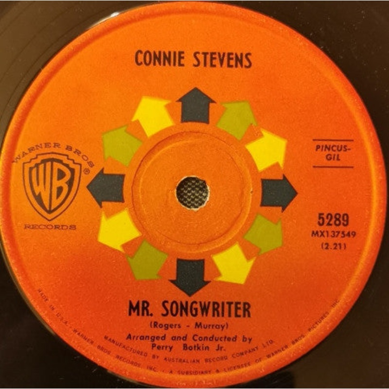 Connie Stevens – Mr. Songwriter / I Couldn’t Say No (7, Single) (Good Plus (G+))