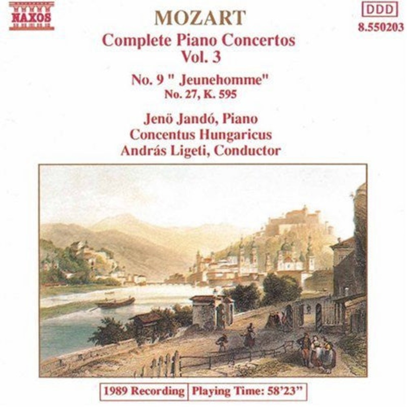 Mozart* / Jen Jand, Concentus Hungaricus, Andrs Ligeti – Complete Piano Concertos Vol. 3 – No. 9 Jeunehomme, No. 27, K. 595 (CD) (Very Good (VG))