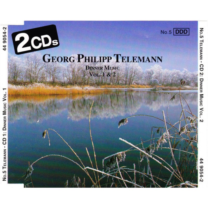 Telemann* – Dinner Music Vol.1 & 2 (2xCD, Comp) (Very Good (VG))