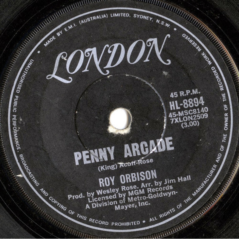 Roy Orbison – Penny Arcade (7, Single) (Very Good Plus (VG+))