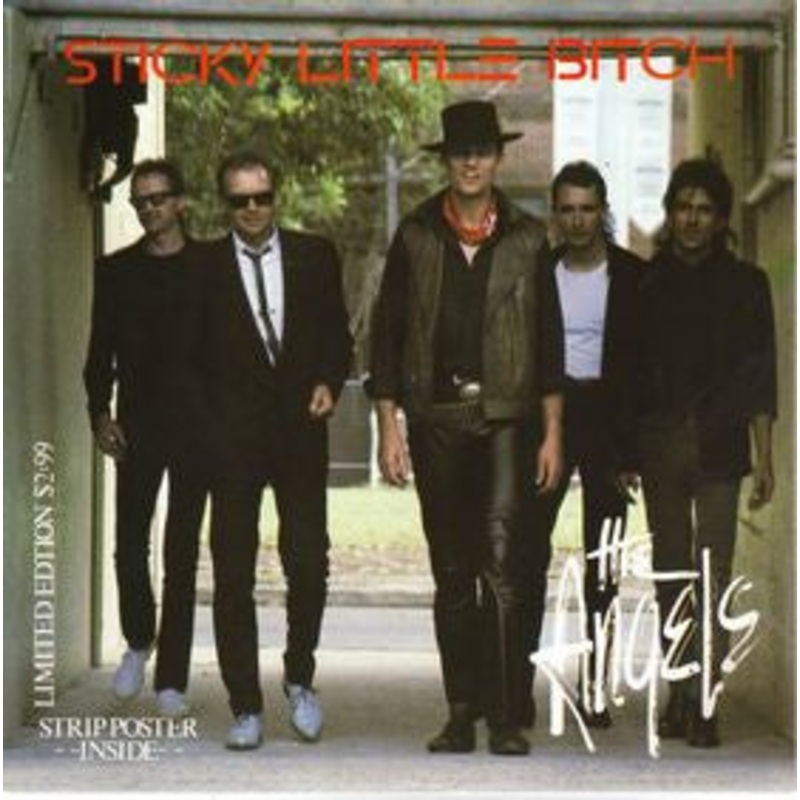 The Angels – Sticky Little Bitch (7, Single, Ltd, Pos) (Very Good Plus (VG+))