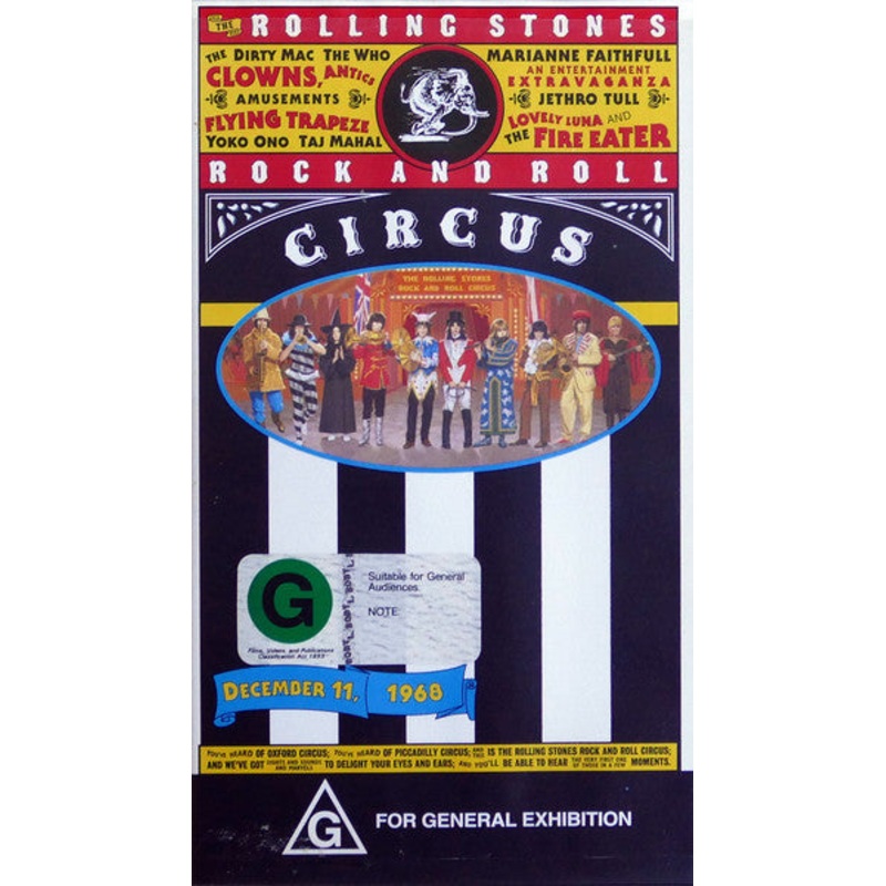 The Rolling Stones – The Rolling Stones Rock And Roll Circus (VHS, PAL) (Very Good Plus (VG+))