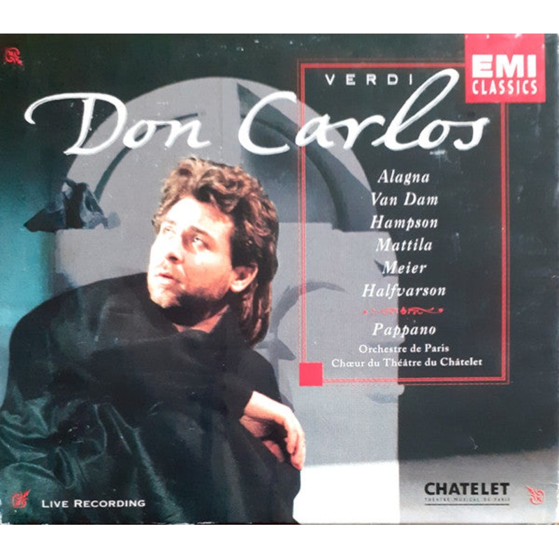 Verdi* – Alagna*, Van Dam*, Hampson*, Mattila*, Meier*, Halfvarson*, Orchestre De Paris, Chur Du Thtre Du Chtelet*, Pappano* – Don Carlos (3xCD, Album + Box, Sli) (Very Good Plus (VG+))