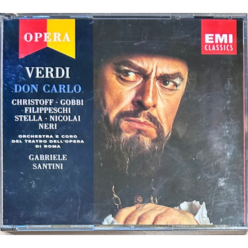 Verdi*, Boris Christoff, Mario Filippeschi, Tito Gobbi, Antonietta Stella, Elena Nicolai, Giulio Neri, Plinio Clabassi, Loretta Di Lelio, Paolo Caroli, Orietta Moscucci, Coro Del Teatro Dell’Opera Di Roma e Giuseppe Conca, Orchestra Del Teatro Dell’Opera