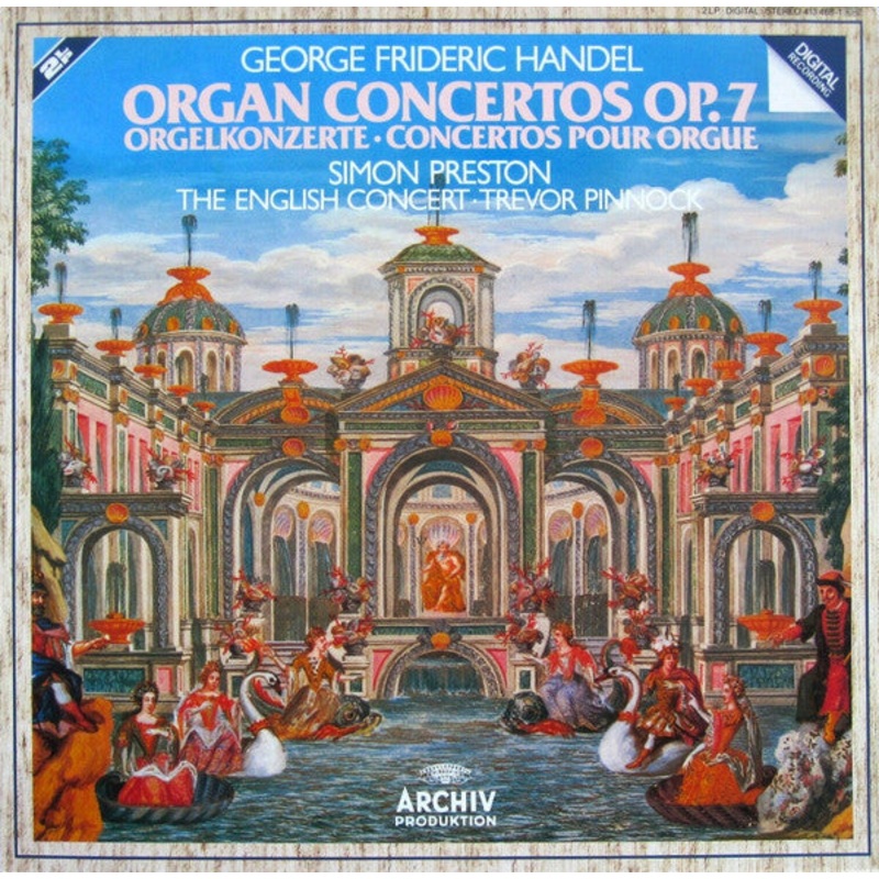 Georg Friedrich Hndel, Simon Preston, The English Concert, Trevor Pinnock – Organ Concertos Op.7 (2xLP, Album, Gat) (Very Good Plus (VG+))