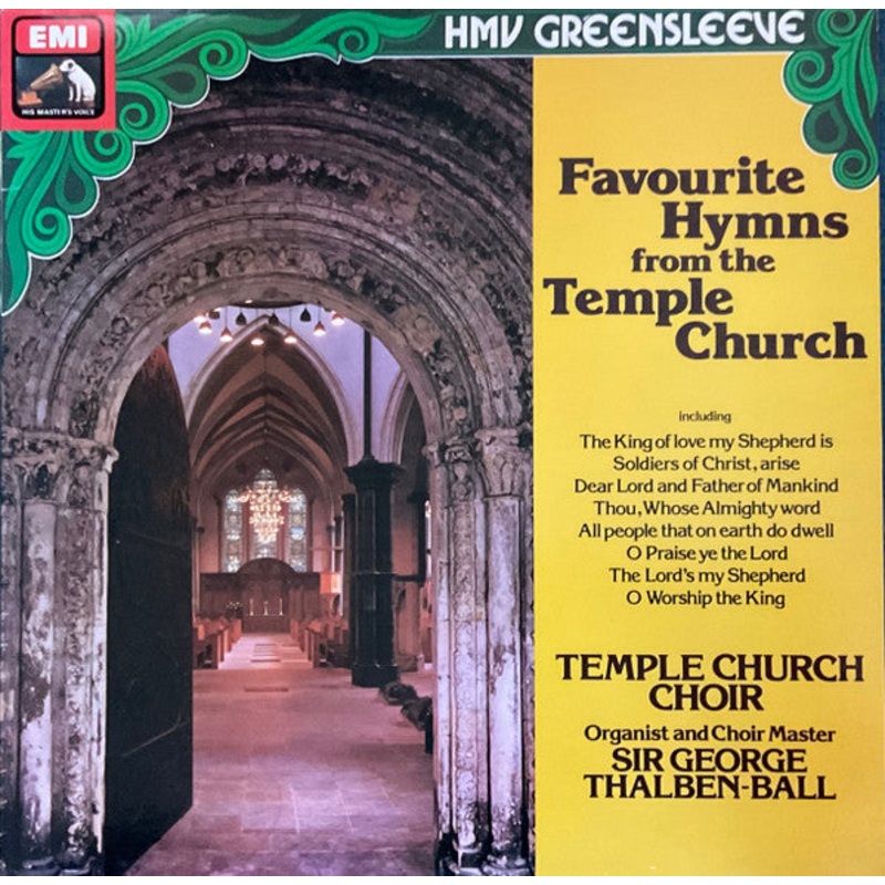 The Choir Of The Temple Church – Favourite Hymns From The Temple Church (LP) (Very Good Plus (VG+))