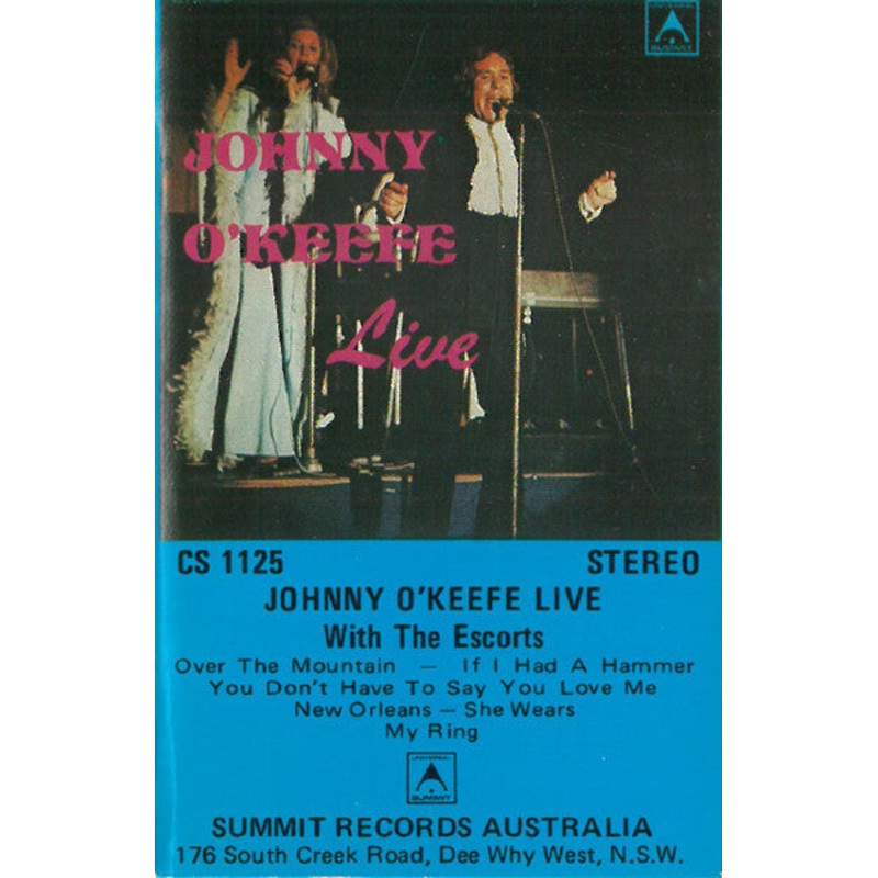 Johnny O’Keefe With The Escorts  – Johnny O’Keefe Live With The Escorts (Cass, Album) (Very Good (VG))