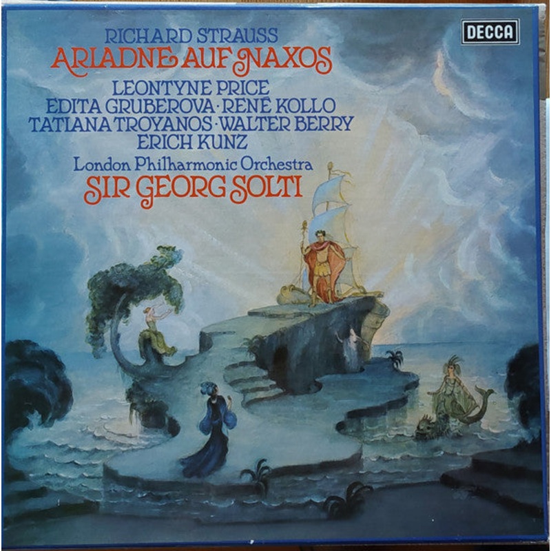 Tatiana Troyanos, Edita Gruberova, Walter Berry, Heinz Zednik, Ren Kollo, Leontyne Price, Georg Solti, London Philharmonic Orchestra – Ariadne Auf Naxos (3xLP, RE + Box) (Very Good Plus (VG+))