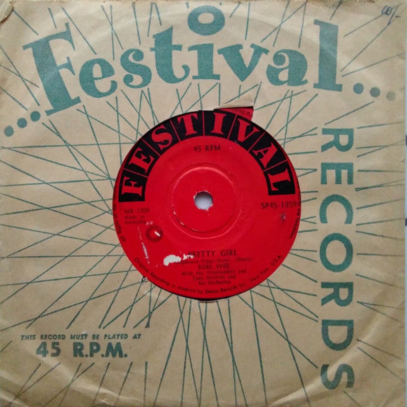 Burl Ives With The Trinidaddies And Tony Mottola And His Orchestra – Marianne (7, Single) (Good Plus (G+))