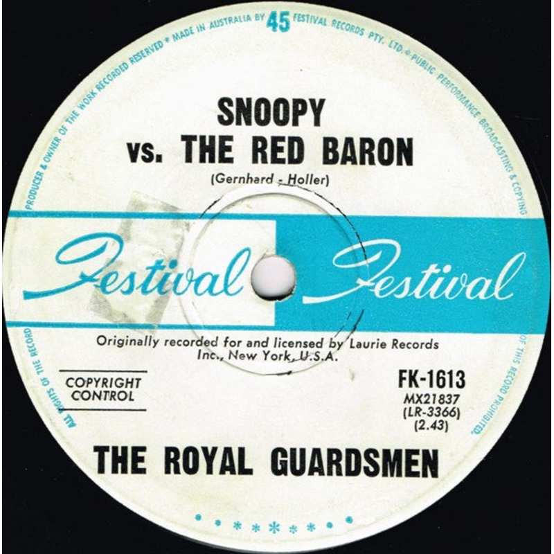 The Royal Guardsmen – Snoopy Vs. The Red Baron (7, Single) (Good Plus (G+))