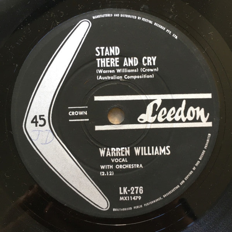 Warren Williams  – Stand There And Cry (7) (Good Plus (G+))