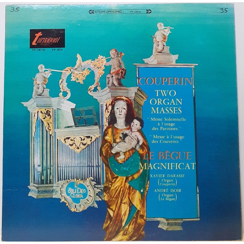 Couperin*, Le Bgue*, Xavier Darasse, Andr Isoir – Two Organ Masses / Magnificat (LP) (Very Good Plus (VG+))