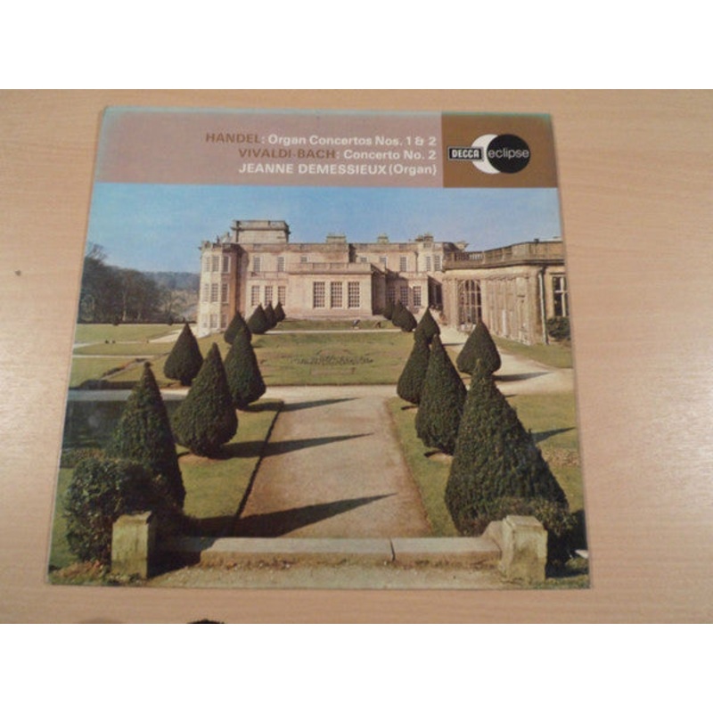 Jeanne Demessieux, L’Orchestre De La Suisse Romande, Ernest Ansermet – Georg Friedrich Hndel / Johann Sebastian Bach – Antonio Vivaldi – Organ Concertos Nos. 1 & 2 / Concerto No. 2 (LP, Promo, RE) (Very Good Plus (VG+))