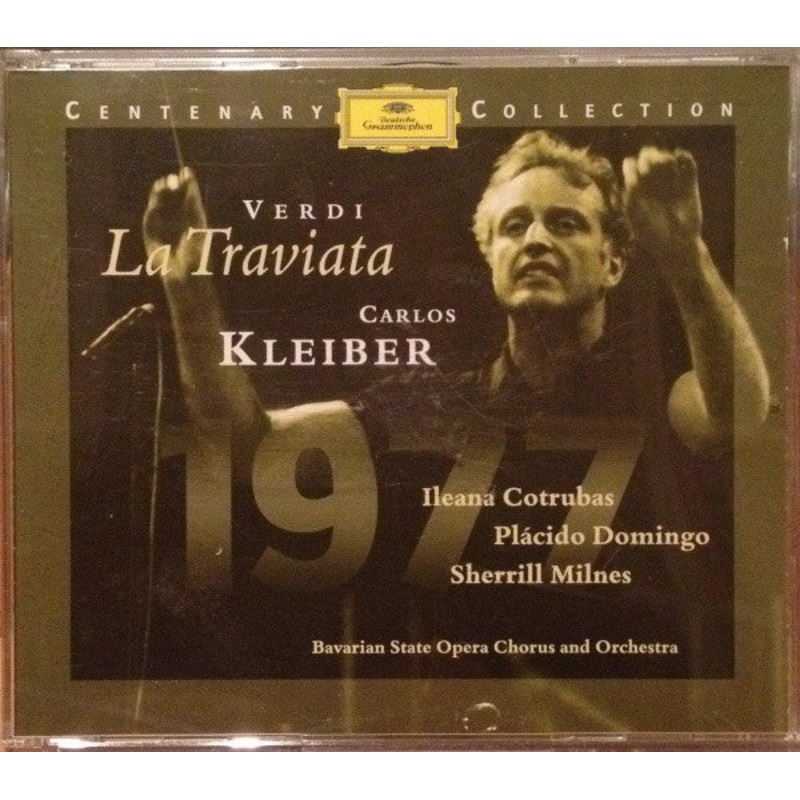 Giuseppe Verdi – Carlos Kleiber, Ileana Cotrubas, Placido Domingo, Sherrill Milnes, Chor Der Bayerischen Staatsoper And Bayerisches Staatsorchester – La Traviata (2xCD, Album, RE, RM) (Very Good Plus (VG+))