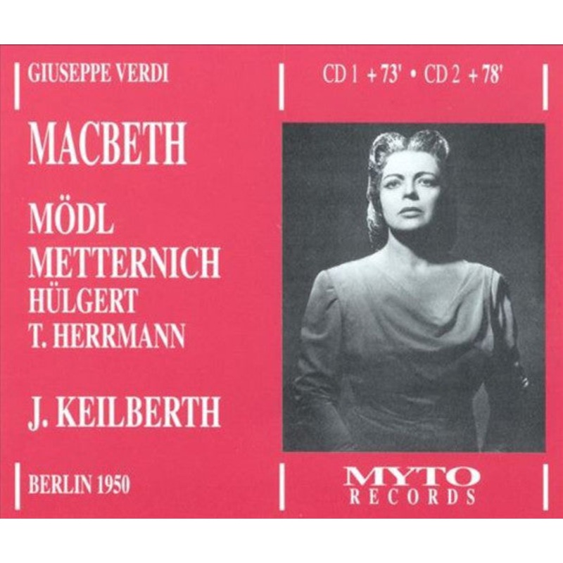 Giuseppe Verdi, Mdl*, Metternich*, Hlgert*, Herrmann*, J. Keilberth* – Macbeth (2xCD) (Very Good Plus (VG+))