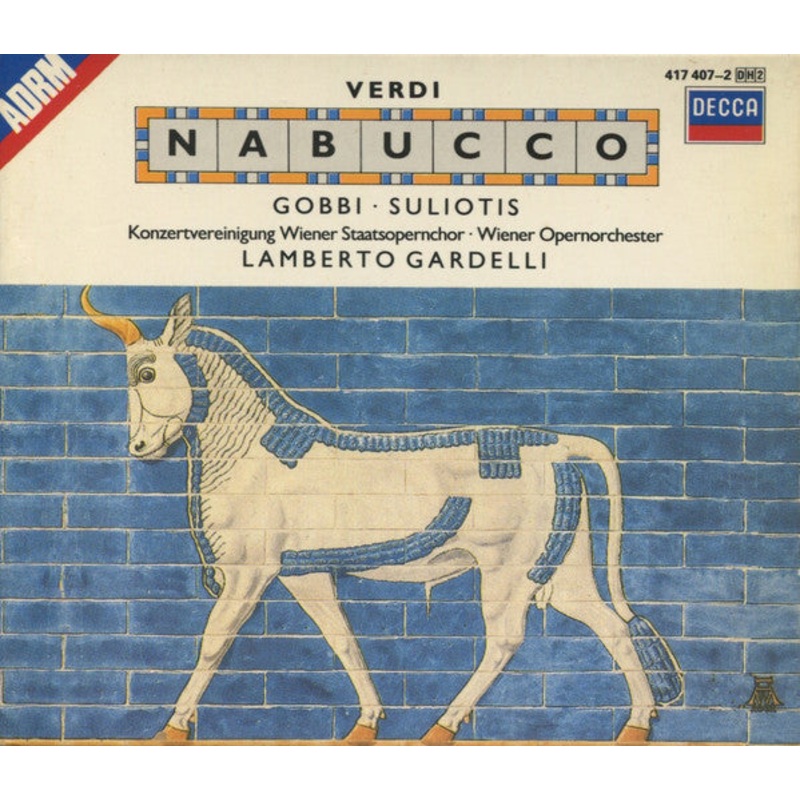Verdi*, Gobbi*, Souliotis*, Konzertvereinigung Wiener Staatsopernchor, Wiener Opernorchester*, Lamberto Gardelli – Nabucco (2xCD, Album, RM + Box, RE) (Very Good Plus (VG+))