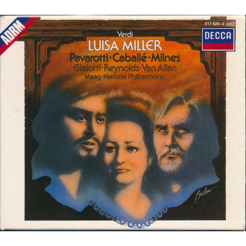 Verdi* – Pavarotti*  Caball*  Milnes*  Giaiotti*  Reynolds*  Van Allan*  National Philharmonic*  Maag* – Luisa Miller (2xCD, Album, RM + Box, Sli) (Very Good Plus (VG+))
