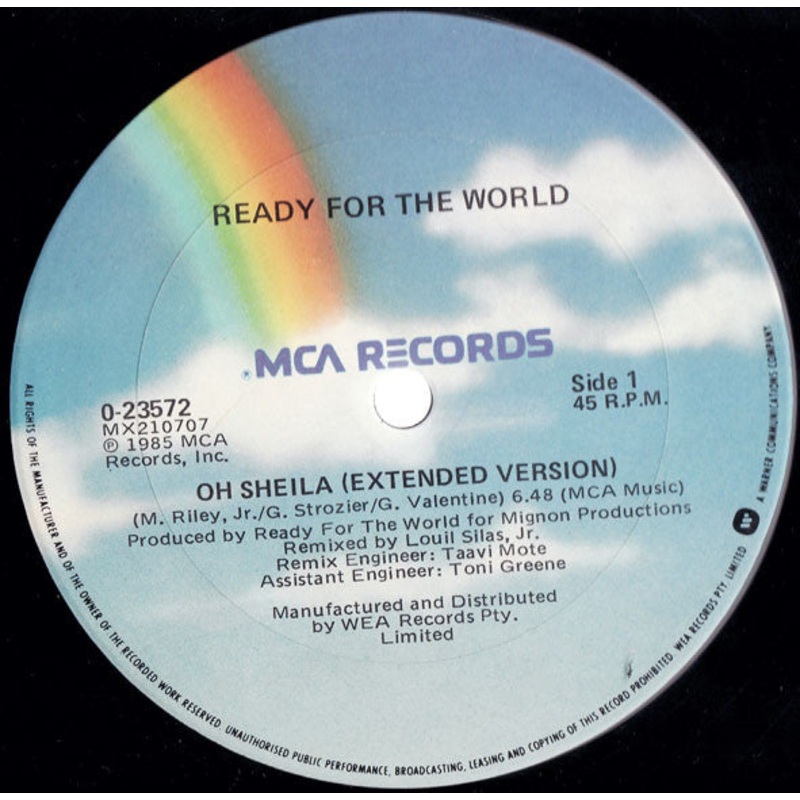 Ready For The World – Oh Sheila (12) (Good Plus (G+))