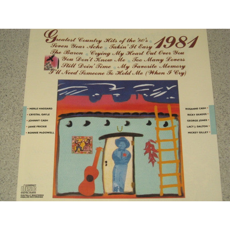 Various – Greatest Country Hits Of The 80’s, 1981 (CD, Comp) (Very Good Plus (VG+))