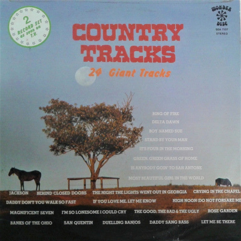 Various – Country Tracks (2xLP, Comp) (Good Plus (G+))