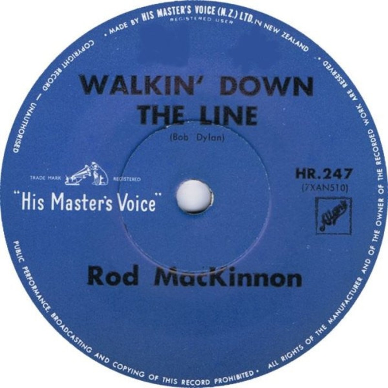 Rod MacKinnon – Walkin’ Down The Line (7, Single) (Very Good Plus (VG+))