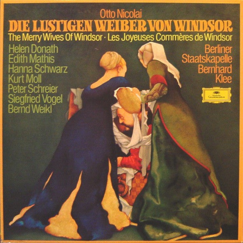 Otto Nicolai – Helen Donath, Edith Mathis, Hanna Schwarz, Kurt Moll, Peter Schreier, Siegfried Vogel, Bernd Weikl – Staatskapelle Berlin With Bernhard Klee – Die Lustigen Weiber Von Windsor (Komische Oper In Drei Akten) (3xLP, Album + Box, Ltd) (Very Good