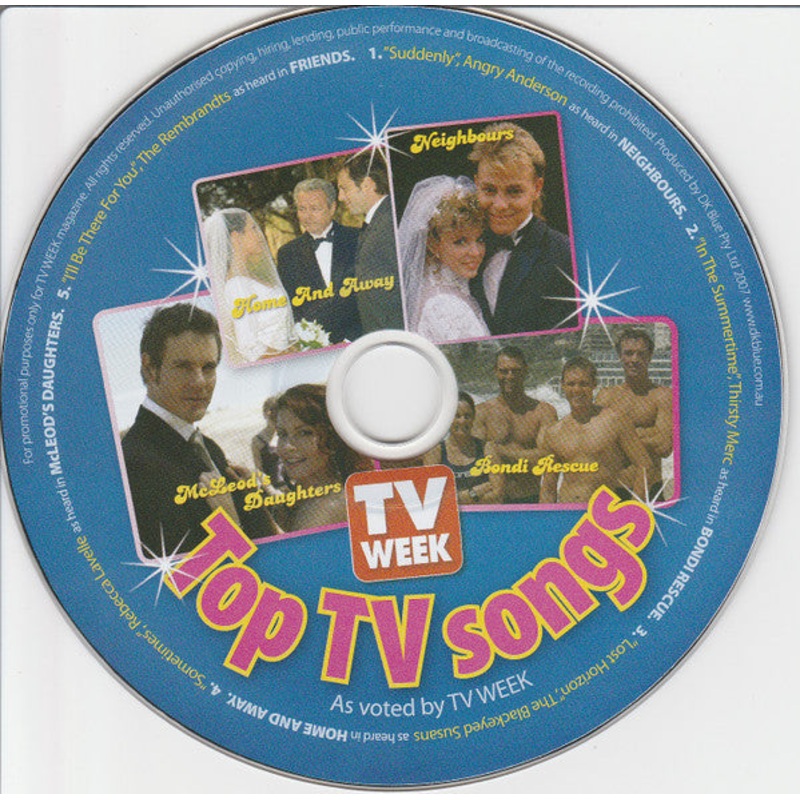 Various – Top TV Songs (CD, EP, Comp, Promo) (Very Good Plus (VG+))