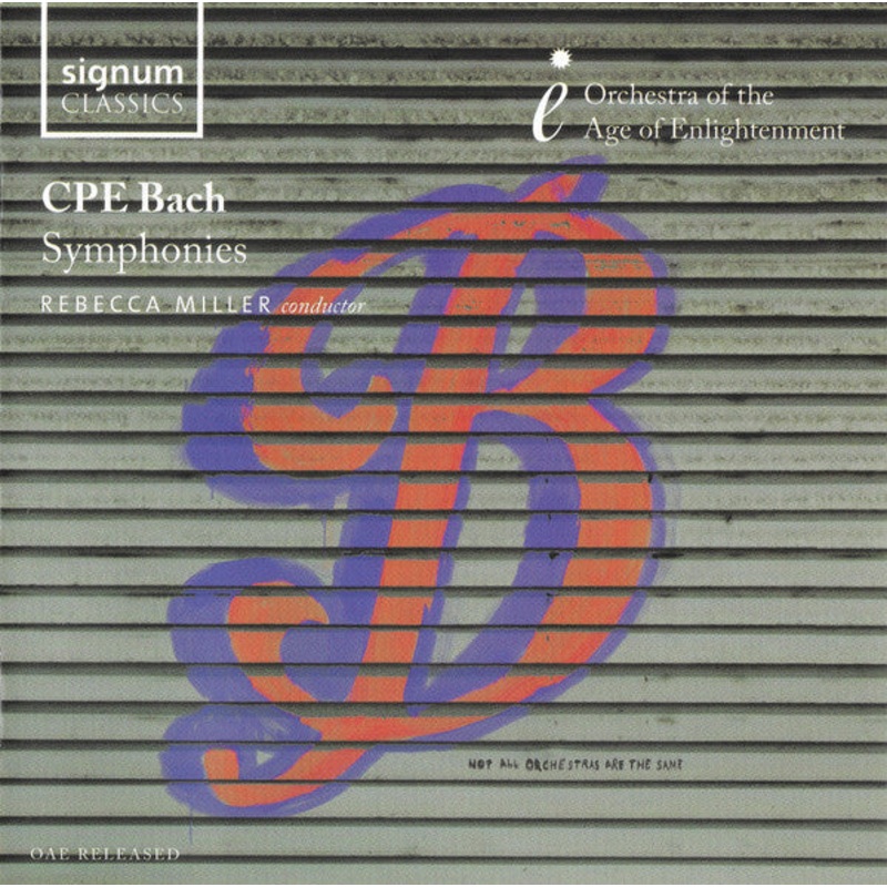 Carl Philipp Emanuel Bach  Orchestra Of The Age Of Enlightenment, Rebecca Miller – Symphonies (CD, Album) (Very Good Plus (VG+))