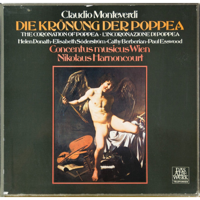 Claudio Monteverdi – Helen Donath  Elisabeth Sderstrm  Cathy Berberian  Paul Esswood, Concentus Musicus Wien, Nikolaus Harnoncourt – Die Krnung Der Poppea (5xLP + Box) (Very Good Plus (VG+))