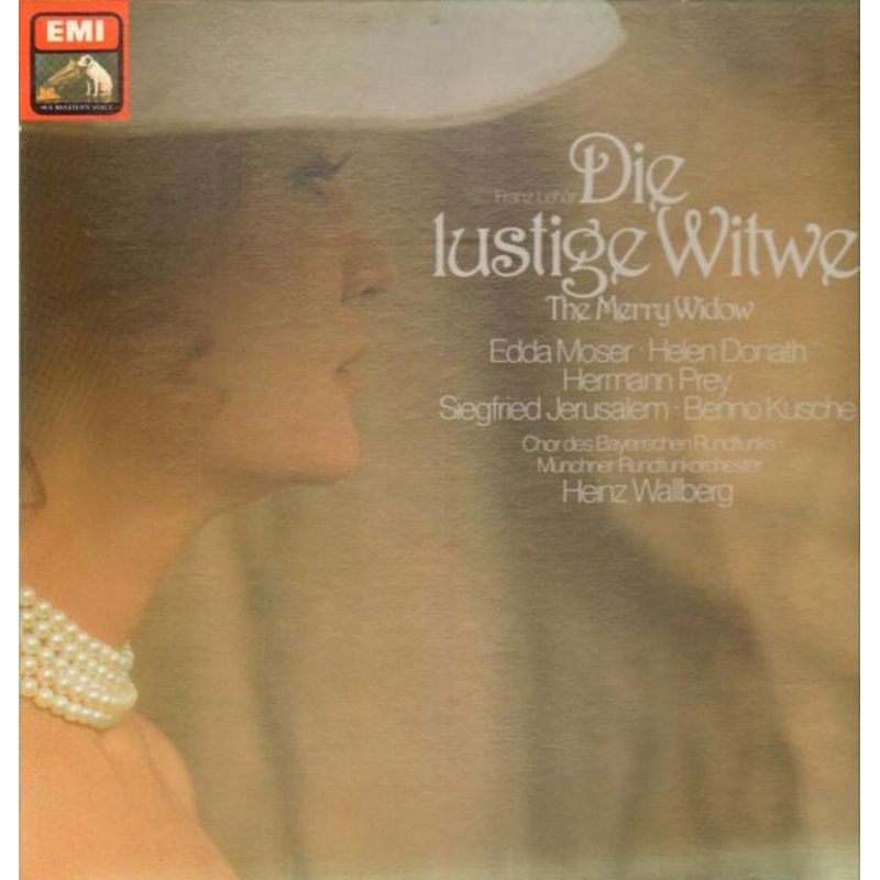 Franz Lehr – Edda Moser, Helen Donath, Hermann Prey, Siegfried Jerusalem, Benno Kusche, Chor Des Bayerischen Rundfunks, Mnchner Rundfunkorchester, Heinz Wallberg – Die Lustige Witwe (The Merry Widow) (2xLP, Album + Box) (Very Good Plus (VG+))