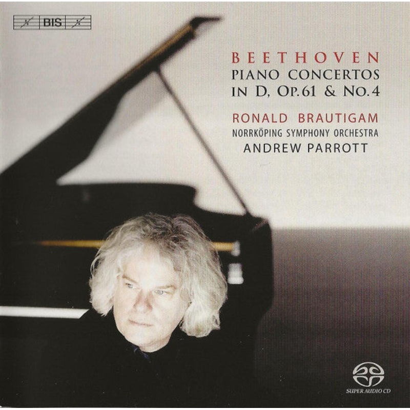 Ludwig van Beethoven  Ronald Brautigam  Norrkping Symphony Orchestra  Andrew Parrott – Piano Concertos In D. Op.61 & No.4 (SACD, Hybrid, Multichannel, Album, DSD) (Very Good Plus (VG+))