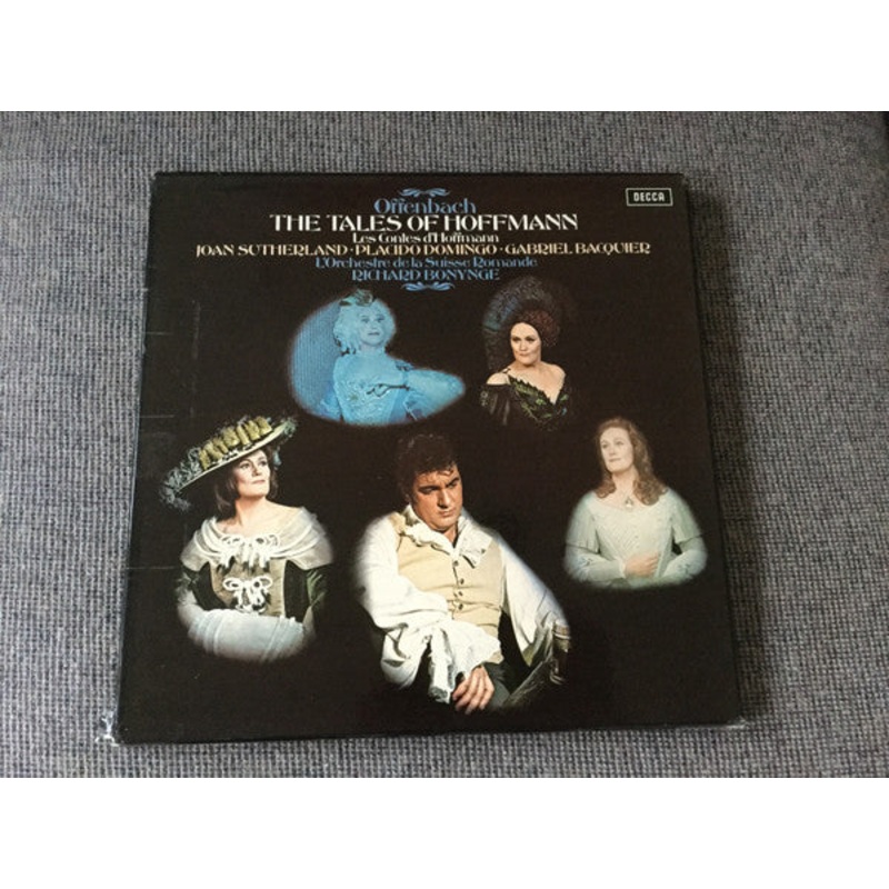 Offenbach* / Joan Sutherland  Placido Domingo  Gabriel Bacquier / L’Orchestre De La Suisse Romande / Richard Bonynge – The Tales Of Hoffmann (Les Contes D’Hoffmann) (3xLP, Album + Box) (Very Good Plus (VG+))