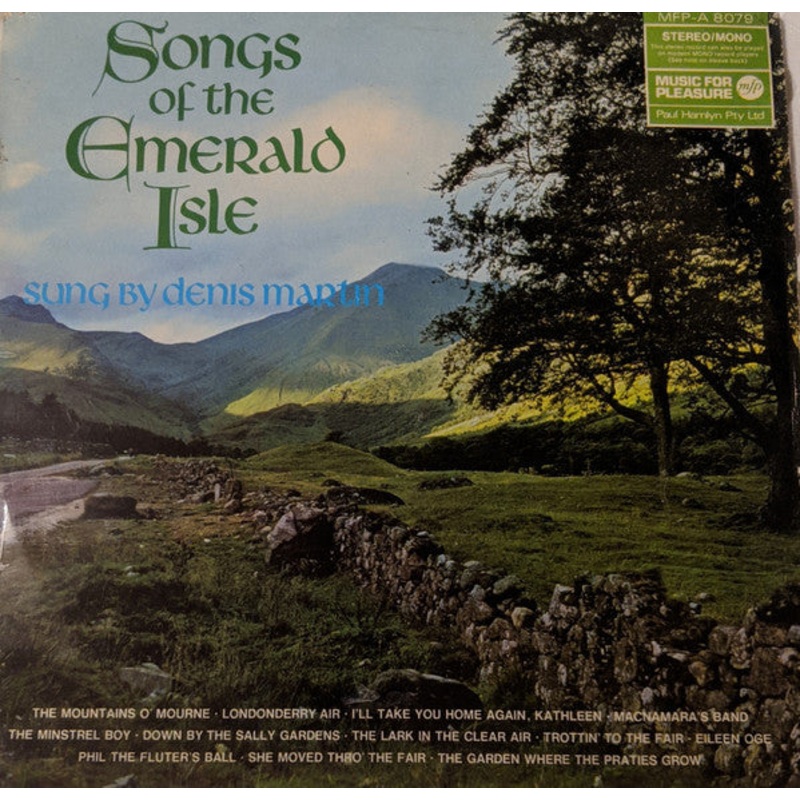 Denis Martin – Songs Of The Emerald Isle (LP) (Very Good Plus (VG+))
