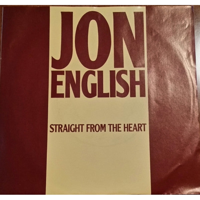 Jon English  – Straight From The Heart (7, Single) (Very Good Plus (VG+))